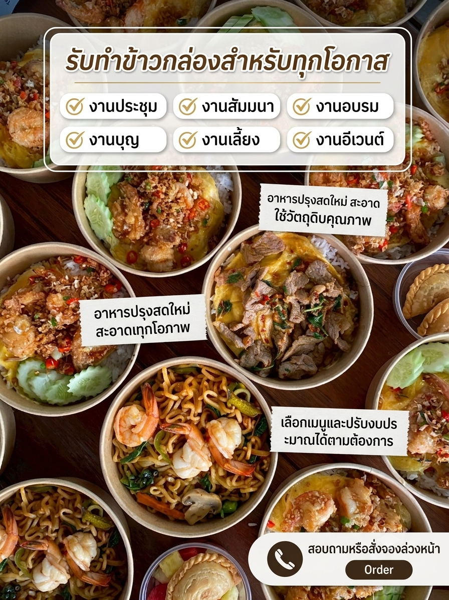 ตัวอย่างข้าวกล่อง