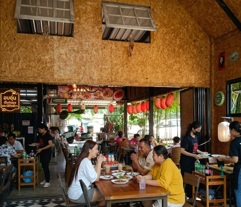 บรรยากาศในร้านอบอุ่น เป็นกันเอง เหมาะสำหรับนั่งพักผ่อน ร้านตกแต่งสไตล์มินิมอล โปร่งสบาย แสงธรรมชาติเข้าถึง ภายในร้านเงียบสงบ เปิดเพลงเบา ๆ ทำให้รู้สึกผ่อนคลาย บรรยากาศคึกคัก มีลูกค้าเข้าออกตลอด เหมาะสำหรับการพบปะสังสรรค์