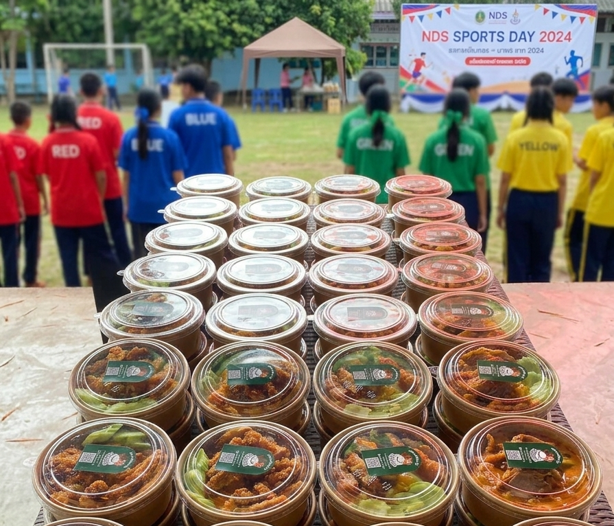 เติมพลังให้นักกีฬา กองเชียร์ และทีมงาน ด้วยข้าวกล่องอร่อย สะอาด อิ่มคุ้มทุกกล่อง  ✅ ปรุงสดใหม่ทุกวัน