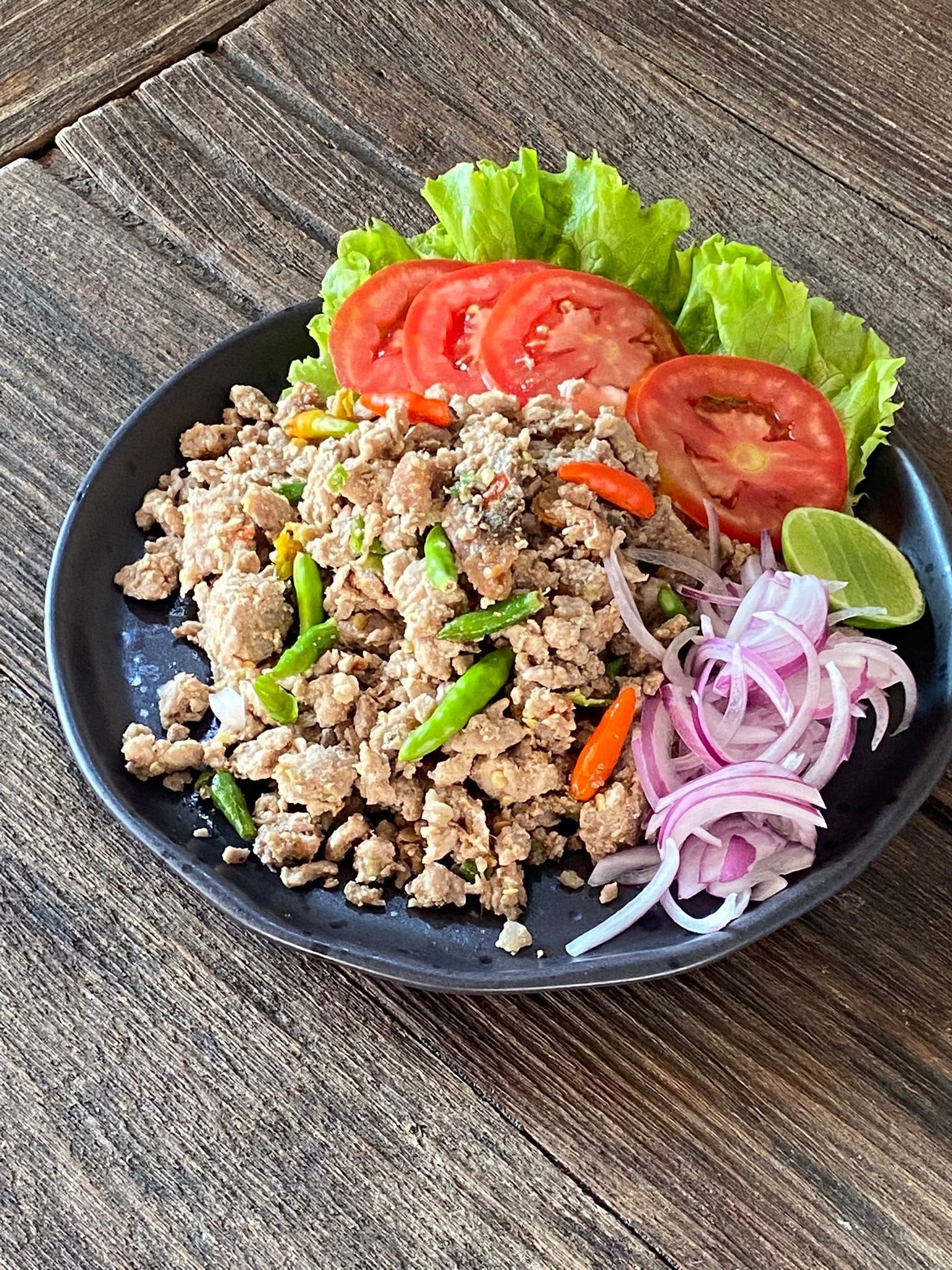 หมูสับผัดปลาเค็ม